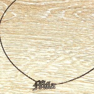925 Sterling Mila Name Necklace Jewelry